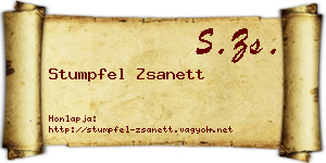 Stumpfel Zsanett névjegykártya