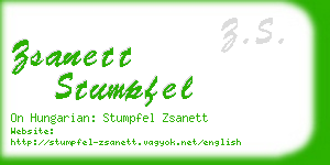 zsanett stumpfel business card